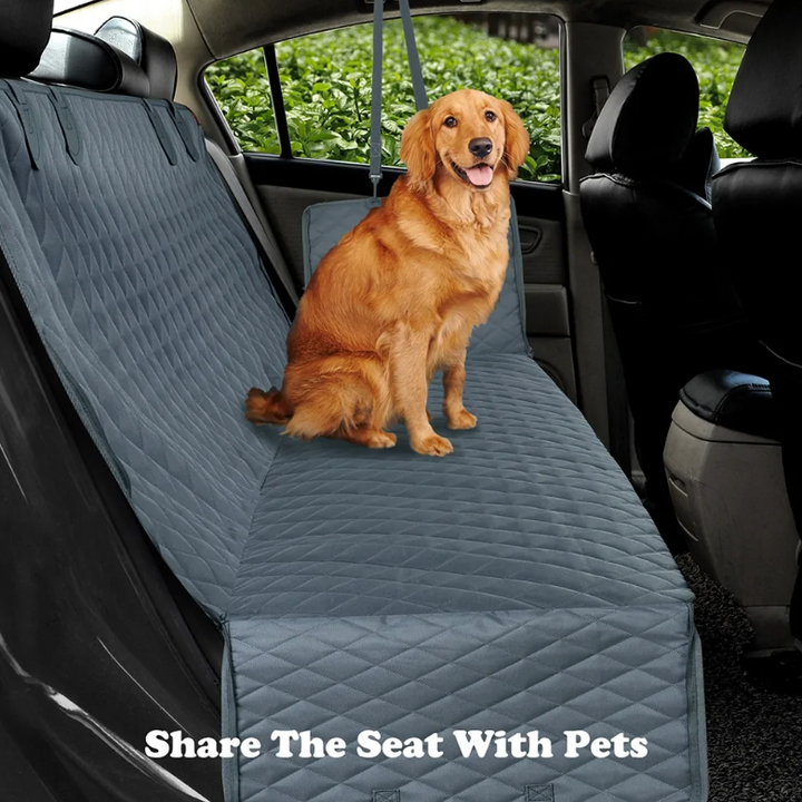 Dog Car Seat Cover - Waterproof Backseat Cushion for Pets