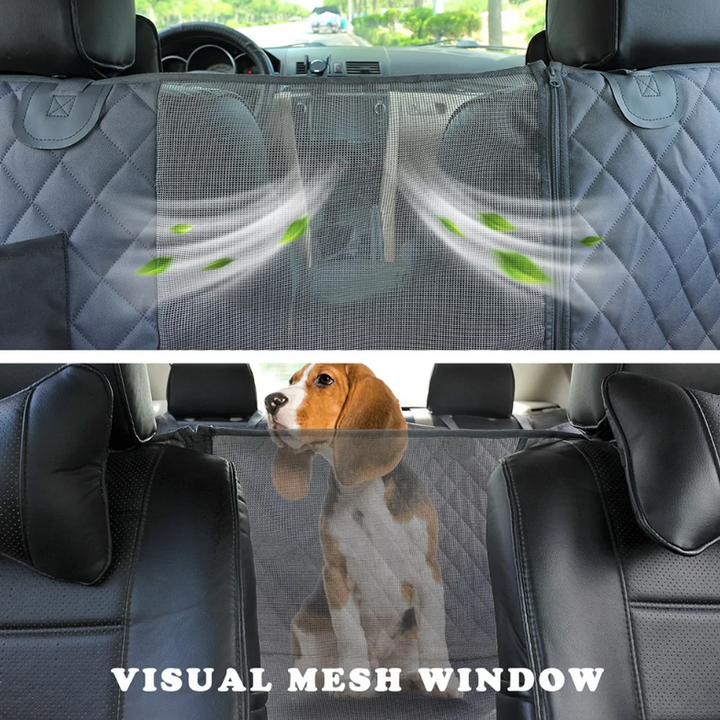 Dog Car Seat Cover - Waterproof Backseat Cushion for Pets