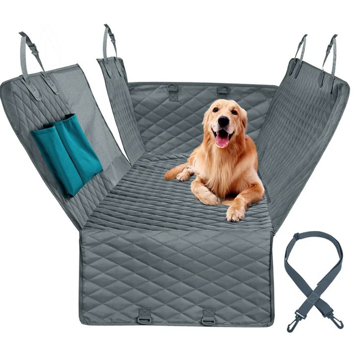 Dog Car Seat Cover - Waterproof Backseat Cushion for Pets