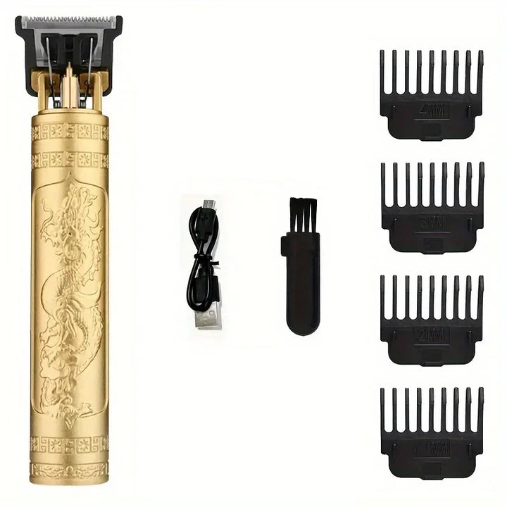 T9 Vintage Electric Hair Trimmer for Men – Rechargeable & Stylish