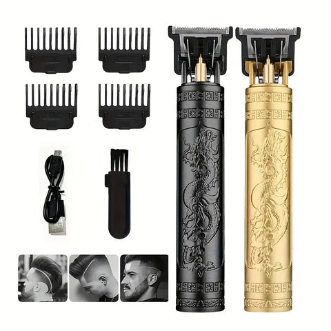 T9 Vintage Electric Hair Trimmer for Men – Rechargeable & Stylish