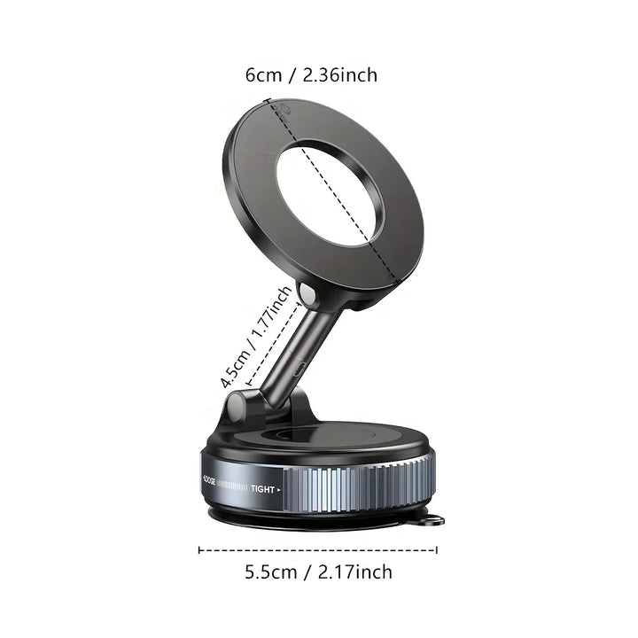 Xiaomi K007 Magnetic Car Mount – 360° Foldable Phone Holder with Strong Vacuum Suction | Universal Stand