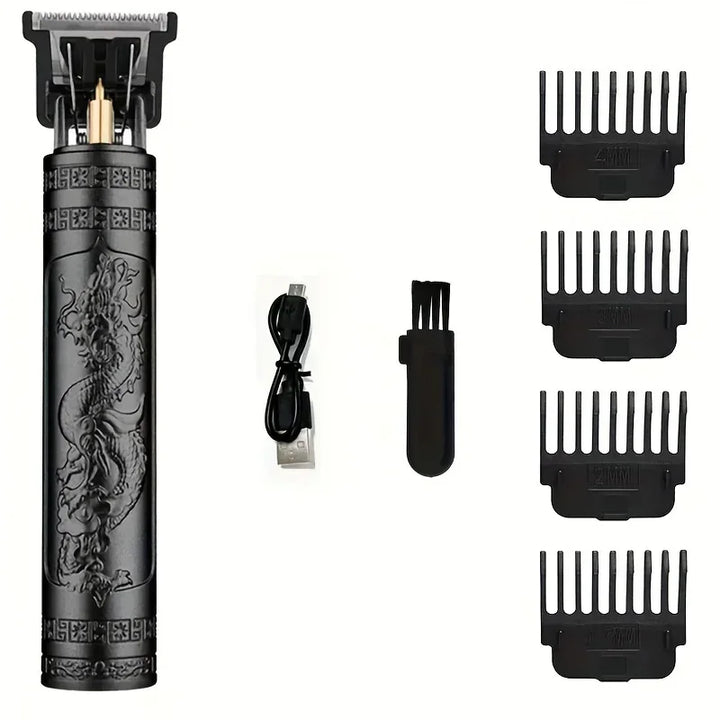 T9 Vintage Electric Hair Trimmer for Men – Rechargeable & Stylish